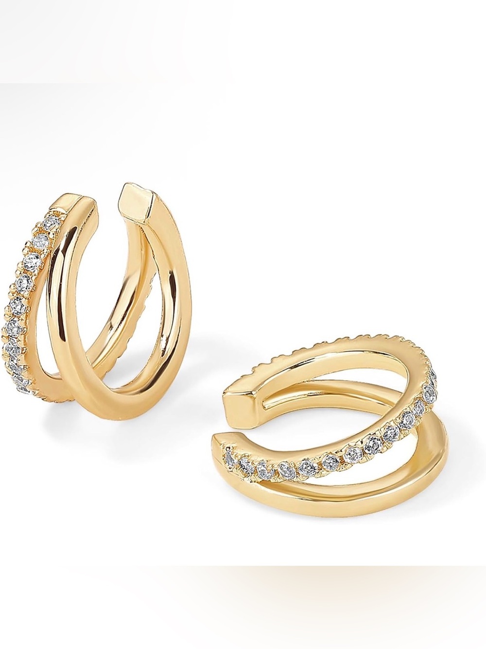 NEW Pavoi Yellow Gold Ear Cuffs